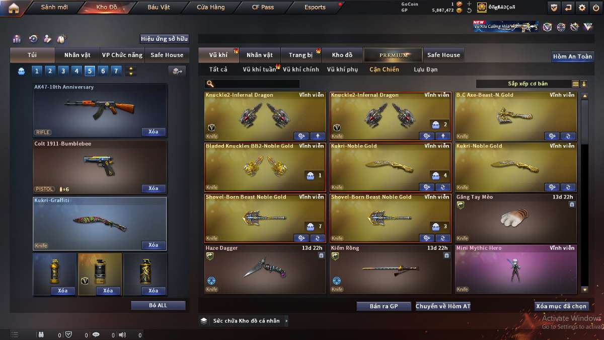 shop acc cf uy tin gia re